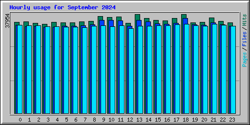 Hourly usage for September 2024